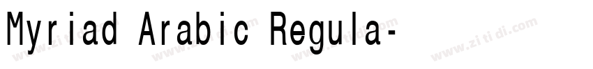 Myriad Arabic Regula字体转换